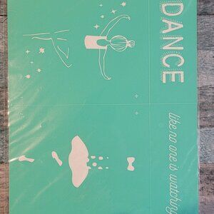 Dance ~ Reuseable silk screen stencil 8 1/2 x 11